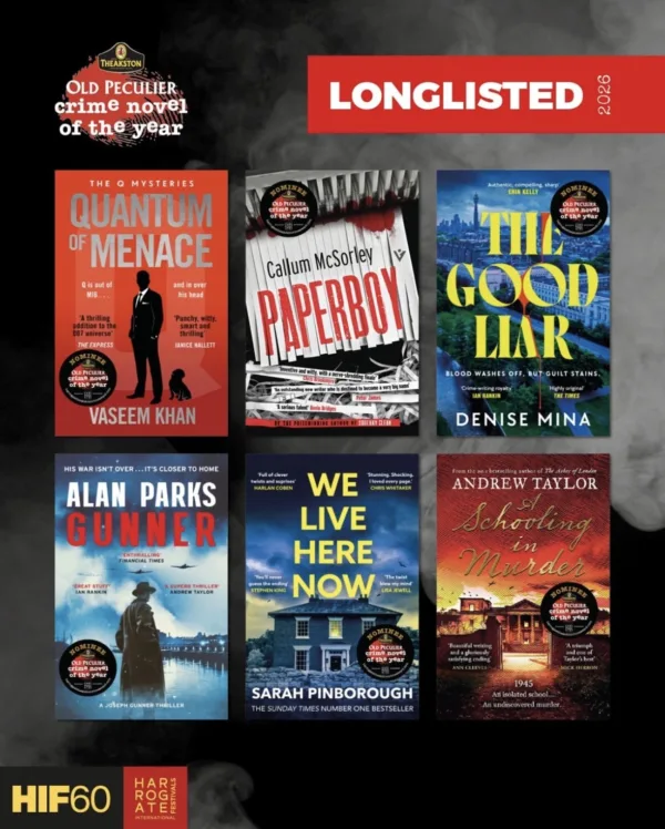 A SCHOOLING IN MURDER by Andrew Taylor has been longlisted for the Theakston Old Peculier Crime Novel of the Year Award!